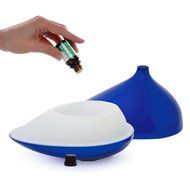 -- BLUE-- ULTRASONIC ESSENTIAL OIL DIFFUSER 5 OIL (5oz) KIT - Gurunanda Lavender ,Breath Easy, Peppermint, Loving... N2