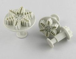 3pcs Snowflake Shape Plunger Cutter Tool DIY Sugarcraft Fondant Cake Decoration by GHH