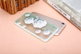 iPhone 7 Case, PHEZEN Colorful Flower Butterfly Plum Blossom Crystal Diamond Bling Hybrid Hard PC + Clear Soft... N28