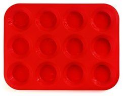 24 Cup Silicone Muffin &amp; Cupcake Baking Pan- Non Stick Silicone Mold- BPA-Free Reusable Bakeware- Heat Resistant...