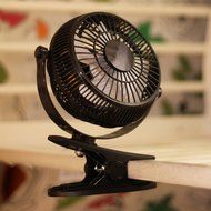 Misula 5" USB Powered 360 Degree Rotatable Clip-On Mini Fan Table Fan Desktop Fan Electronic Cooling Fan Personal... N6