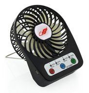 Mini Table Fan, Findway 4 Speeds Portable Handheld Rechargeable Desktop Fan with Timing Setting Fuction (Black) N3
