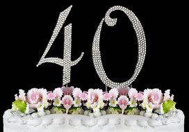 Birthday Crystal Cake Toppers Sparkling Bling Birthday Cake Toppers (50th Birthday Caketop Gold) N2