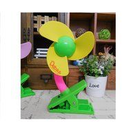 Leewin Mini Safety Portable Clip-on Baby Stroller Fan Battery Powered Soft Foam Blade Infant Toddler Crib Cooling... N8