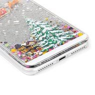Badalink iPhone 7 Plus Case (5.5&quot;) Christmas Tree Liquid Case Clear Hard PC Case Bling Shiny Glitter Liquid Flowing... N10