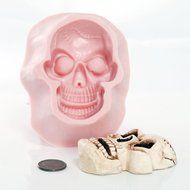 Large Skull Silicone Mold Food Safe Fondant, Chocolate, Candy, Resin, Polymer Clay, Soap, Wax Candle Mold N3