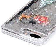 Badalink iPhone 7 Plus Case (5.5") Christmas Tree Liquid Case Clear Hard PC Case Bling Shiny Glitter Liquid Flowing... N18