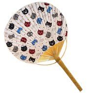 Japanese Traditional Hand Held Fan Wood Handle Hand Fan, No.3