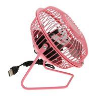 Starsource Adjustable Four Fan Blade 4 Inch USB Mini Desktop Fan With ON/OFF Switch ( Pink ) N5