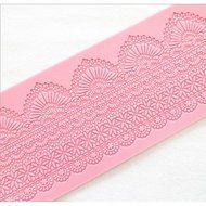 Sher Fashion 1pcs Lace Decorate Silicone Fondant Chocolate Decorating Mat Mold Kitchen Bakeware Baking Cooking...