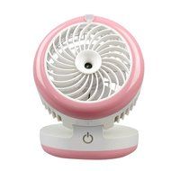 Cideros Mini Desk Humidifier Fan Personal Cooling Air Misting Fan USB Powered with Built-in Rechargeable Battery... N21