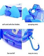 Wdnba&reg; Portable Mini Water Cooling Spray Handheld Fan Gadget Sport Mist Spray popular Fan Blue N2