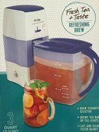 Mr. Coffee Iced Tea Maker 3 Quart with Brew Strength Selector (Blue)