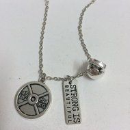 KETTLEBELL NECKLACE - Exercise Charm Pendant Weightlifting Crossfit Jewelry Gym