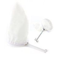 Thai Iced Tea Filter, Traditional Stainless Steel Thai Tea Strainer with Zipper Removable Strainer Sock