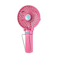 Dealpeak Mini Rechargeable Foldable USB Handheld Fan Fast Cooling Fan Cooler (pink) N20