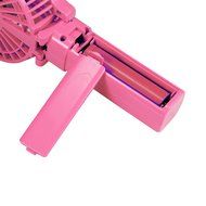 Dealpeak Mini Rechargeable Foldable USB Handheld Fan Fast Cooling Fan Cooler (pink) N21