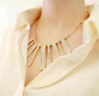 New Fashion Crystal Statement Bib Pendant Chunky Pendant Necklace Jewelry N2
