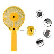 Dealpeak Mini Rechargeable Foldable USB Handheld Fan Fast Cooling Fan Cooler (pink) N25