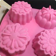 Y&amp;XL&amp;H Bakeware Silicone Flowers Shaped Baking Molds for Cake Chocolate Jelly