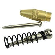 TOOGOO(R) Brass Yellow Automatic Center Punch Spring Loaded Chrome Rivet Screw Auto Mark Hole Length 127mm N4