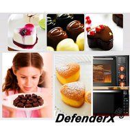 Silicone Chocolate Molds Candy Mold - DefenderX Ice Cube DIY Baking Trays Heart Shaped Jelly Pan 10-Cavity (Heart... N3