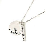 New Chic Cute"Grandma,Coming soon"Pendant Silver Chain Necklace Gift For Family N3