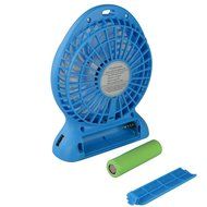 Baaaq Mini USB 3 Speeds Rechargeable Portable Table Fan with Emergency Power Bank, Black N28