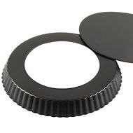 Yilove Pizza Pan, Heavy Carbon Steel Round Pan, Durable, Non-stick, 8 inch N4