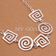 Fashion Charm Jewelry Silver Choker Chunky Statement Bib Pendant Chain Necklace N3