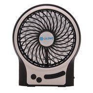 GIZGA Mini Portable USB Rechargeable 3 Speeds Personal Fan with LED Light, Built in 2200mAh 18650 Lithium-ion... N25