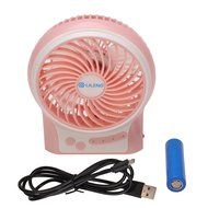 GIZGA Mini Portable USB Rechargeable 3 Speeds Personal Fan with LED Light, Built in 2200mAh 18650 Lithium-ion... N26