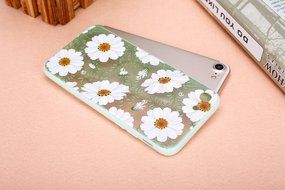 iPhone 7 Case, PHEZEN Colorful Flower Butterfly Plum Blossom Crystal Diamond Bling Hybrid Hard PC + Clear Soft... N34