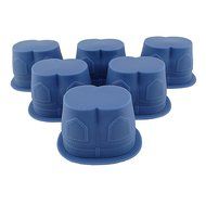Joyoldelf Set of 6 Mr Muffin "Muffin Top" Bake Cups! Delight Your Guests with these "Cheeky" Baking Molds,Blue N2