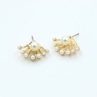 1Pair New Fashion Women Lady Elegant Pearl Rhinestone Ear Stud Earrings Jewelry N5