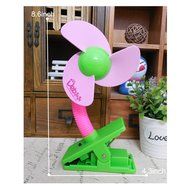 Leewin Mini Safety Portable Clip-on Baby Stroller Fan Battery Powered Soft Foam Blade Infant Toddler Crib Cooling... N12
