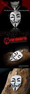 Titanium Steel V for Vendetta Guy Fawkes Pendant Men Necklace
