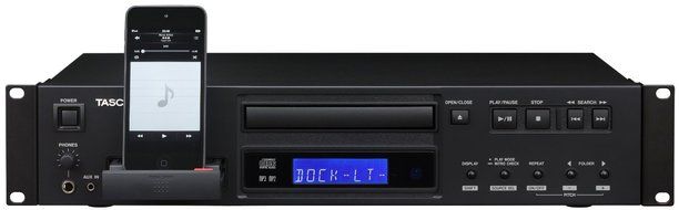 TASCAM CD-200iL Professional CD-Player with 30-Pin and Lightning iPhone Dock N3