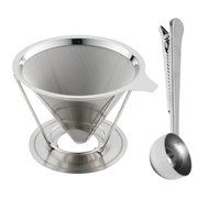 Stainless Steel Coffee Filter with Cup Stand,Reusable Paperless Pour Over Coffee Dripper and Measuring Coffee... N2