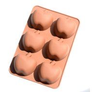 6 Even Apple Silicone Bakeware