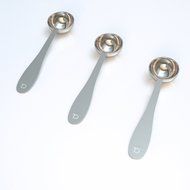 Tea Scoop (Set of 3) - Premium Stainless Steel Measuring Spoons for Loose Leaf Tea, Coffee and More (1.5 tsp) N4