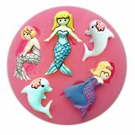 SHINA 1Pc Mermaid DIY 3D Silicone Cake Mold