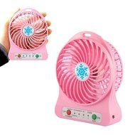 Small Portable Fan Battery Operated Rechargeable Usb Personal 3 Speed Mini Table Fan Electric Battery Powered... N5