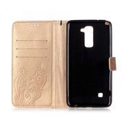 LG Stylus 2 Case,LG G Stylo 2 Case,PHEZEN Bling Rhinestone Diamond Embossed Flower Butterfly PU Leather Wallet... N2