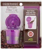 Farberware 18US5243c Refillable/Reusable Keurig Coffee K Cup Filter for 1.0 &amp; 2.0 Brewers, Purple