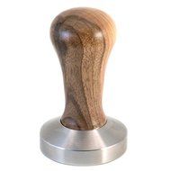 De Vecchi Natural Walnut Wood Espresso Tamper - 57mm Flat