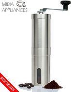 The Mibia Manual Coffee Grinder- Superior Burr Design for Consistently Brewing Espresso, Pour Over, French Press...
