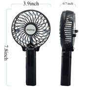 Welltop&reg; Rechargeable Fans Handheld Mini Fan Battery Operated Electric Personal Fans with Foldable Fans Hand Bar... N16