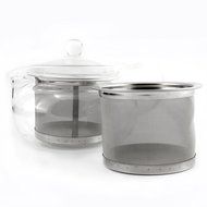 Hario Compatible Stainless Steel Reusable / Replacement Tea Infuser Filters for Glass Tea Pot (2 Pack) N2