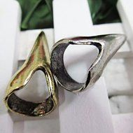 Spritech(TM) 10 Pcs Fashion Cool Unisex Personality Bronze Punk Succubus Plain Above Knuckle Finger Band Rings... N4